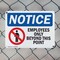 Signmission Employees Only Beyond This Point OSHA Notice Sign, Plastic, 10in W x 7in L, 2PK OS-2PACK-NS-P-710-L-15606 - alternate 7